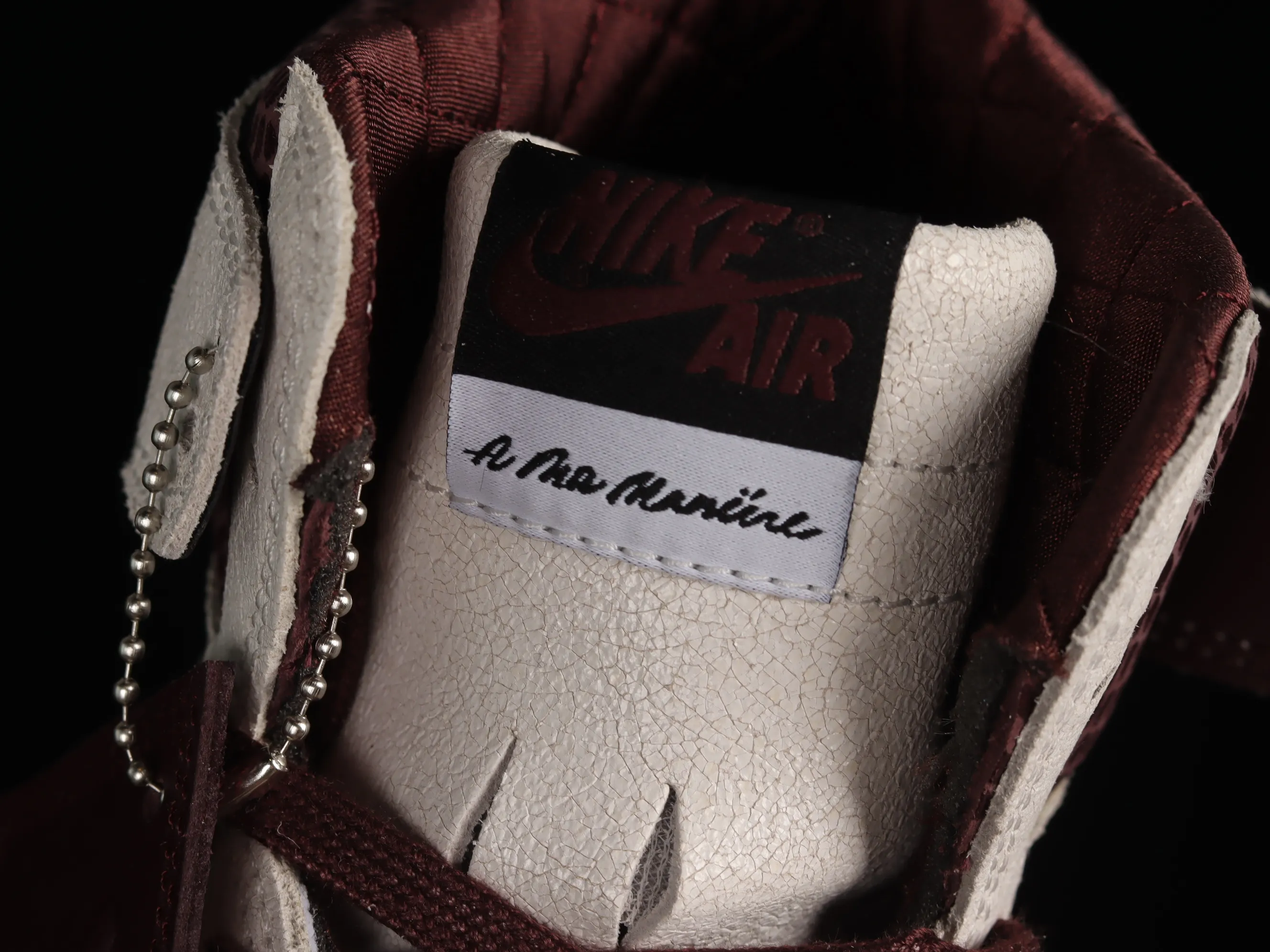 All categories Air Jordan Jordan series basketball shoes Air Jordan 1 High LJR version A Ma Maniere x Air Jordan 1 High OG AJ1 Joe 1 joint model snakeskin pattern high-top basketball shoes DO7097-100